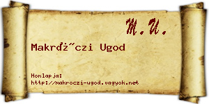 Makróczi Ugod névjegykártya